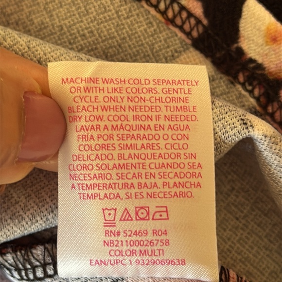 NO BOUNDARIES. NWT. Black/Pink Floral, Sleeveless Dress. Size 2X. Halter… - Picture 10 of 12